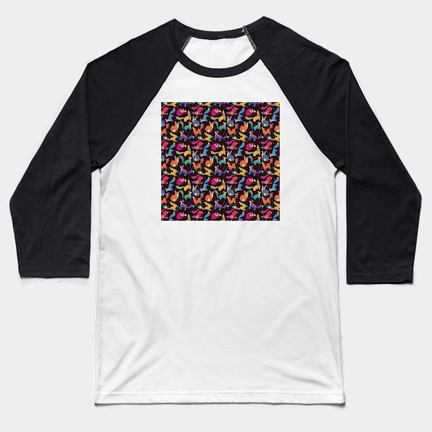 Pattern Zorro Alebrije Baseball T-Shirt by alinailustra